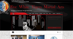 Desktop Screenshot of fivewhitetigers.com
